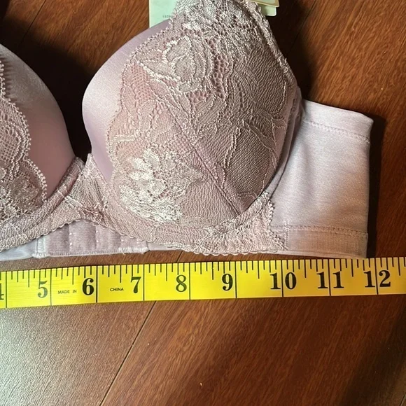 Wacoal La Vie Aisee blush pink padded push-up NWT lace adjustable bra size 32A‎ - Picture 14 of 15